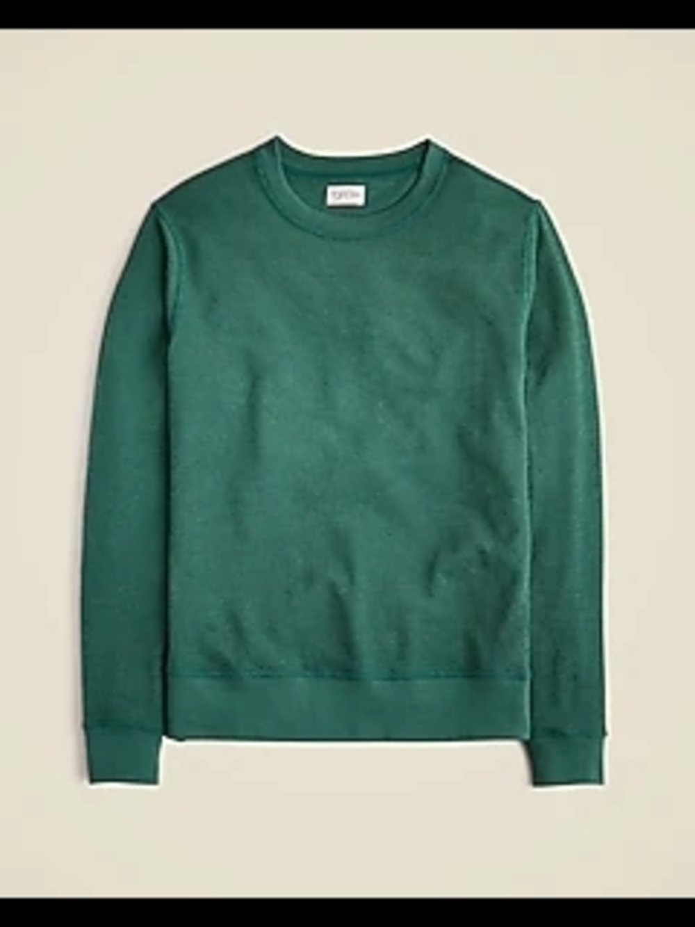 J. Crew Men's Crewneck Sweater in Forest Green